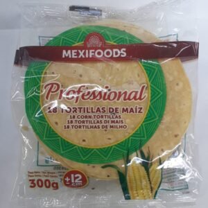 Tortilla de maíz 18 unidades ( Mexifoods )12cm. 300g