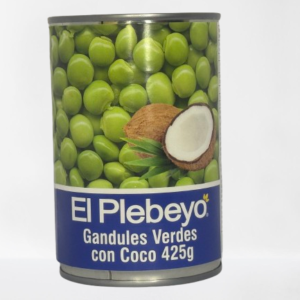 Gandules Verdes con coco ( El Plebeyo ) 425g